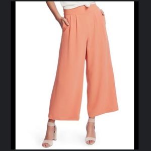 1 State - Orange Wide Crop Pants
